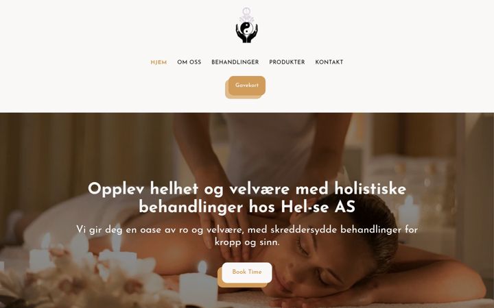 Screenshot of hel-se.no