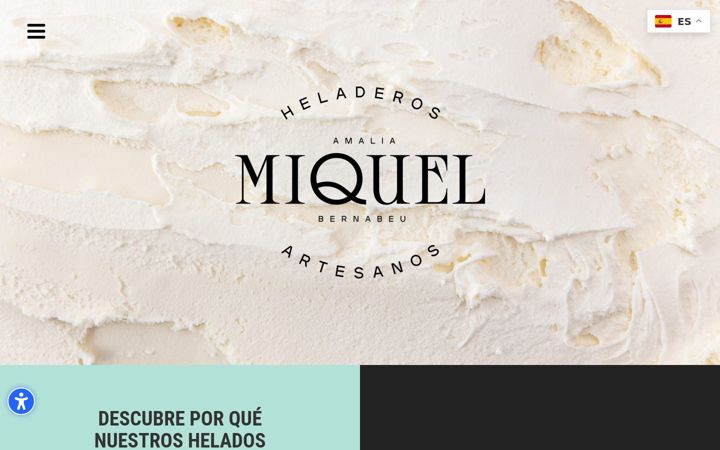 Screenshot of heladosmiquel.com
