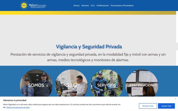 Screenshot of helamseguridad.com