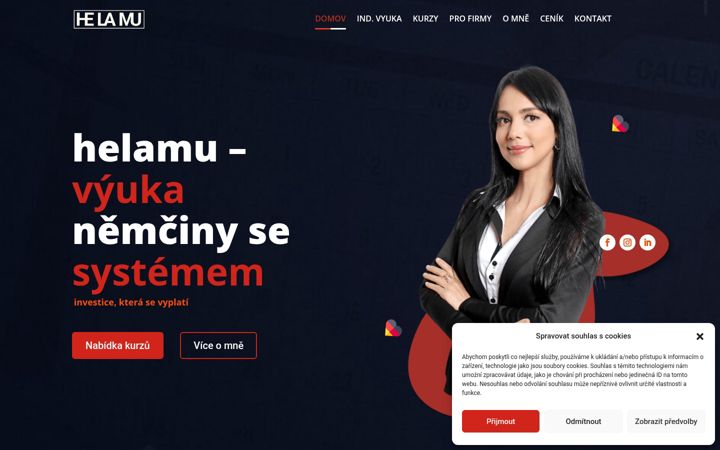 Screenshot of helamu.cz
