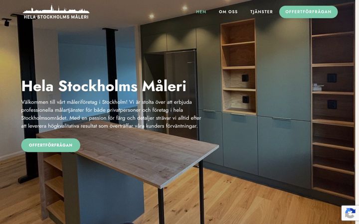 Screenshot von helastockholmsmaleri.se