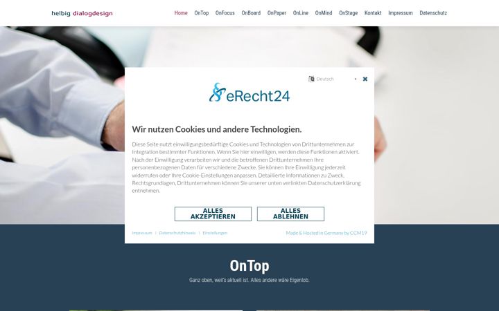 Screenshot of helbig.com
