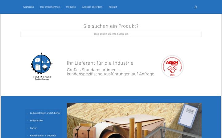Snímek obrazovky helbing-gmbh.de