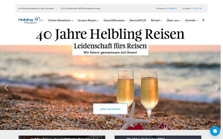 Screenshot of helbling-reisen.ch