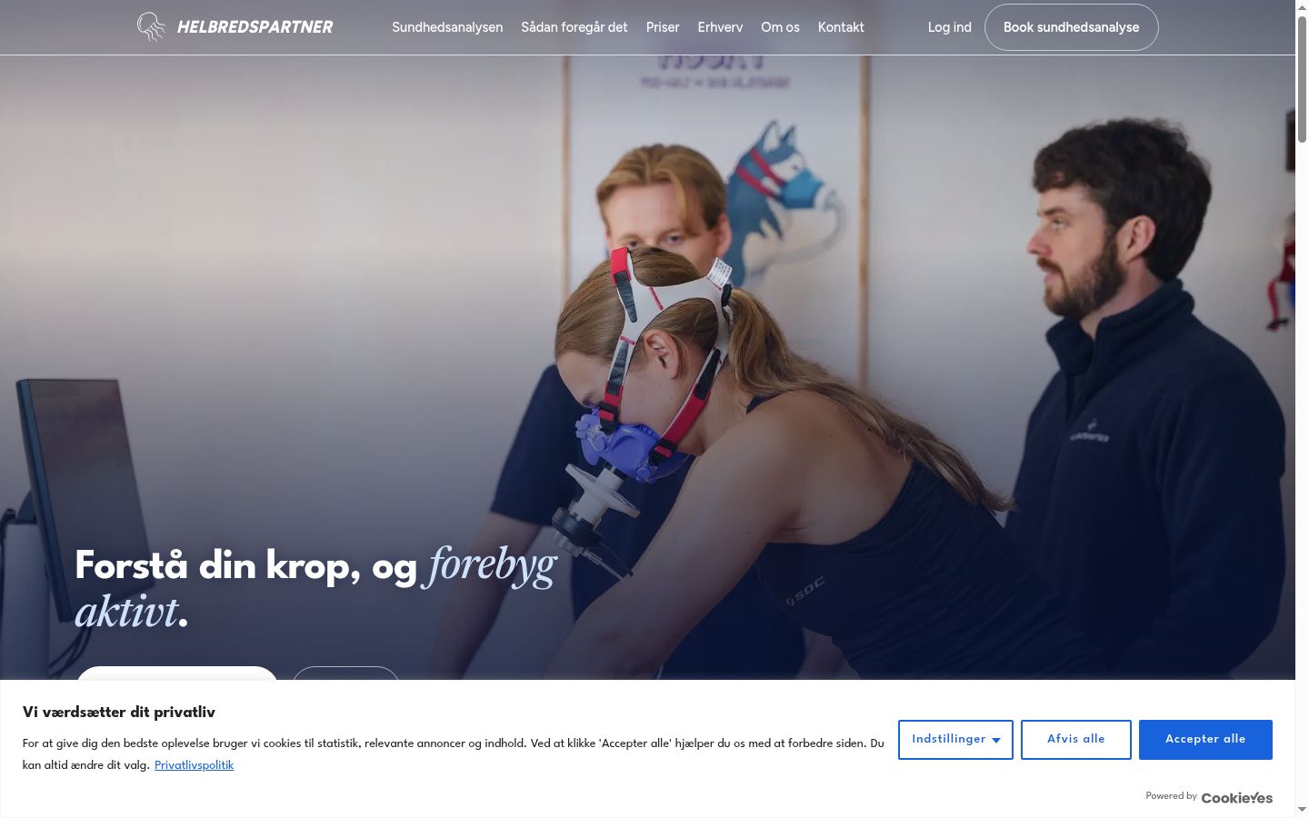 Ekrānuzņēmums ar piekrišanas baneri, kas tika rādīts pirms jebkādas mijiedarbības