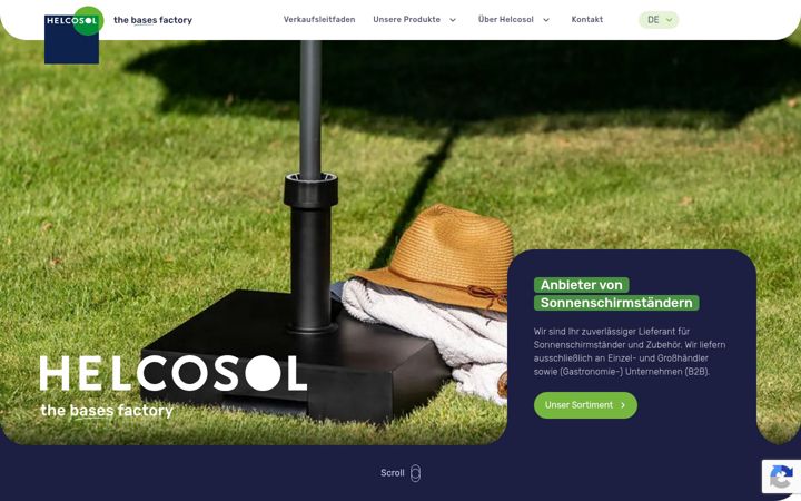 Screenshot of helcosol.de