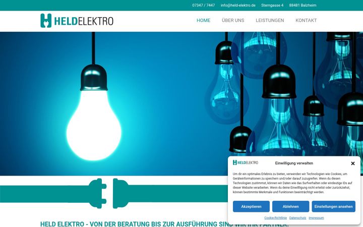Screenshot of held-elektro.de