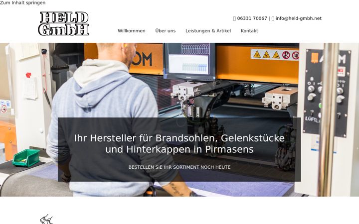 Screenshot of held-gmbh.net