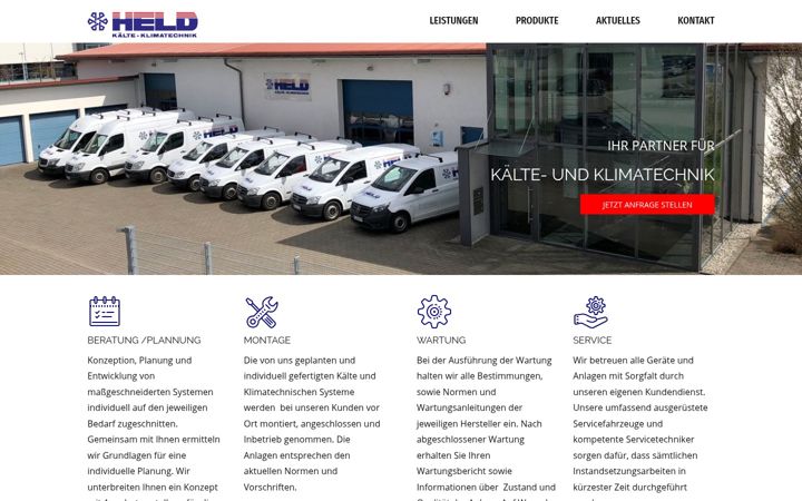 Screenshot of held-kaelte.de