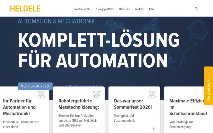 Snímek obrazovky heldele-automation.de