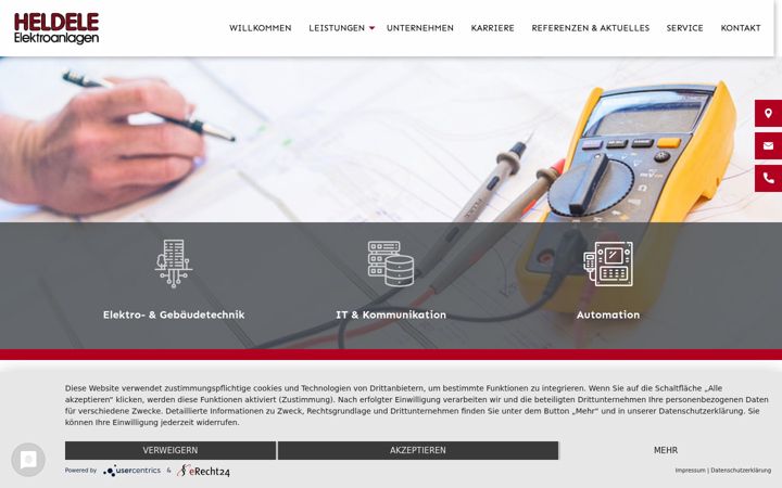Screenshot of heldele.com