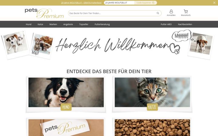 Screenshot of helden-futter.de