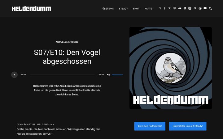 Screenshot of heldendumm.de