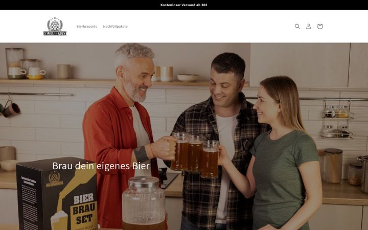 Screenshot of heldengenuss.de
