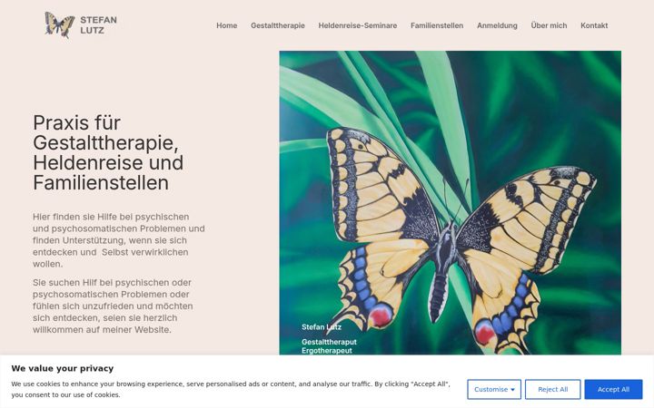 Screenshot of heldenreise-lutz.de