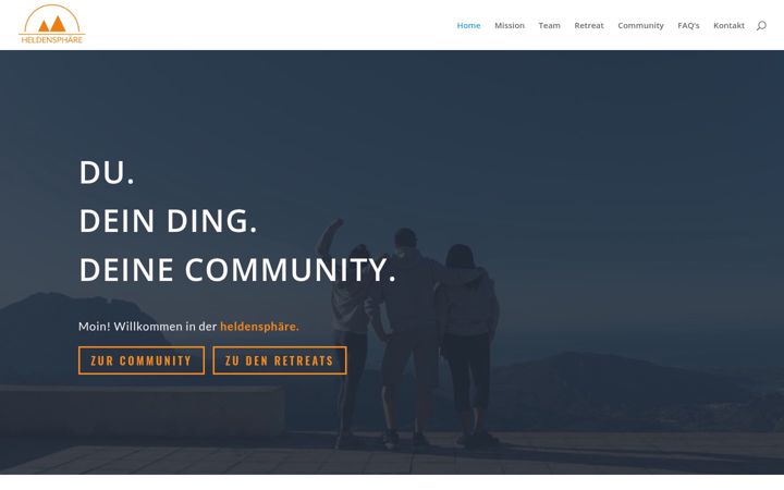 Screenshot of heldensphaere.de