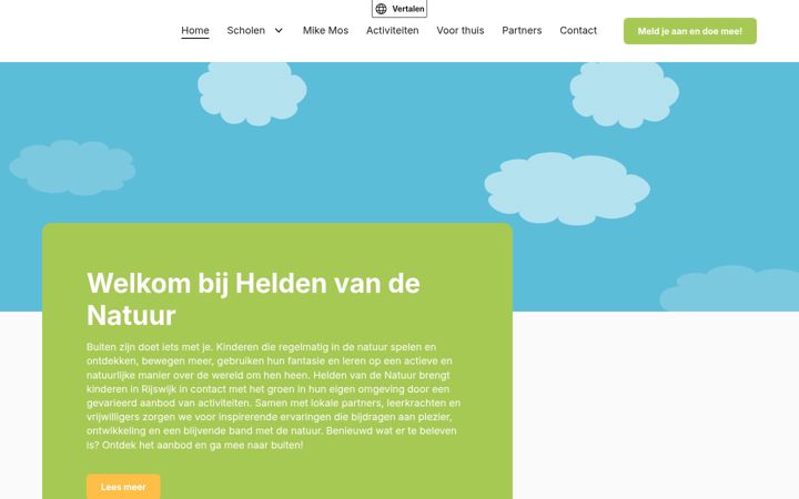 Screenshot of heldenvandenatuur.nl