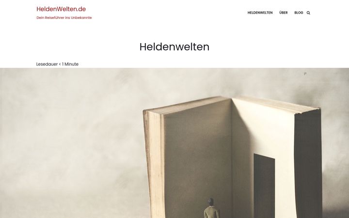 Screenshot of heldenwelten.de