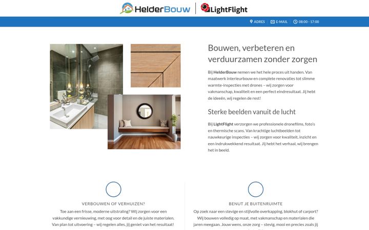 Screenshot of helderbouw.nl