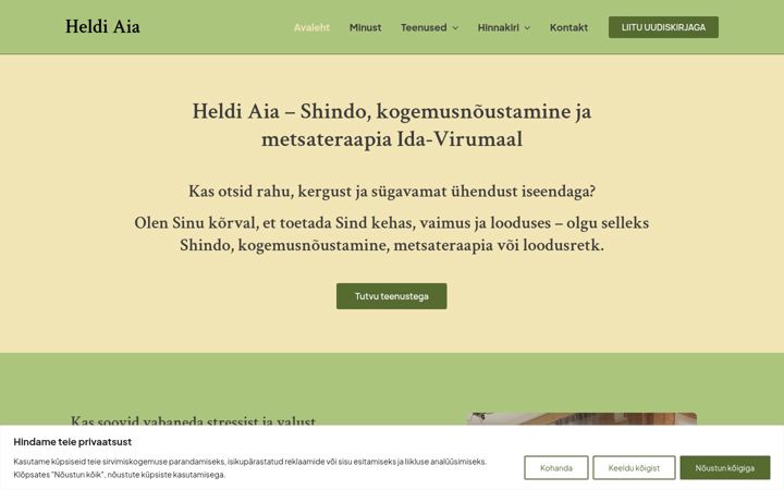 Screenshot of heldiaia.ee