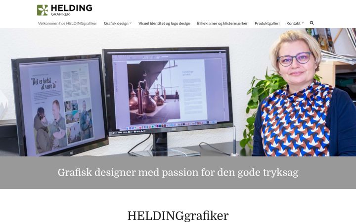 Screenshot of heldinggrafiker.dk