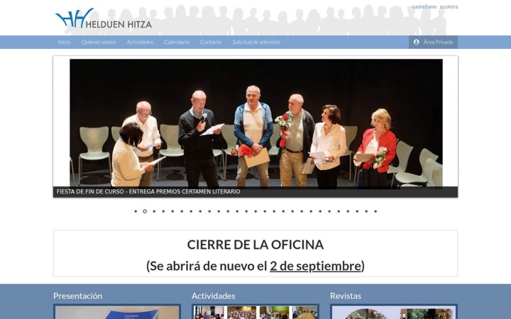 Screenshot of helduenhitza.com