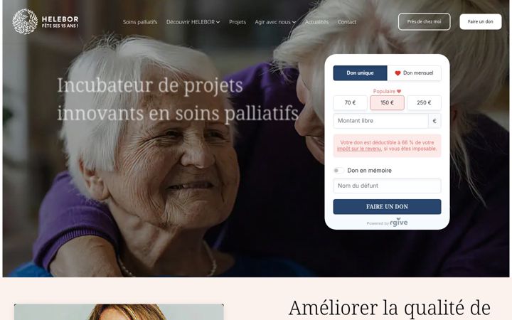 Screenshot of helebor.fr