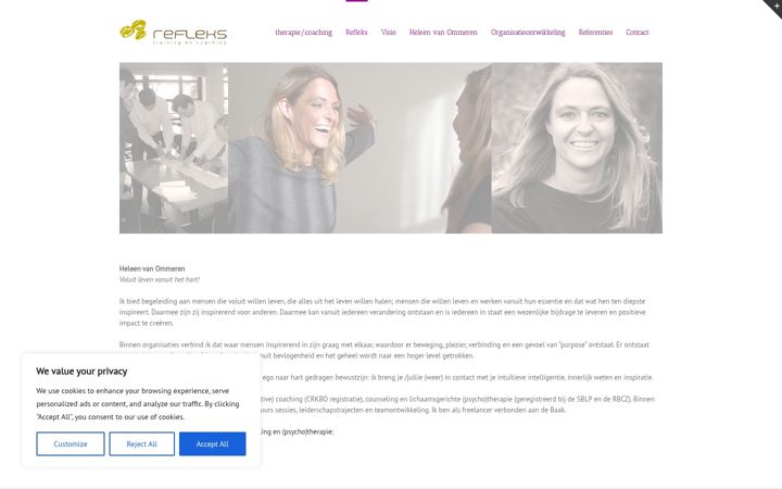 Screenshot of heleenvanommeren.nl