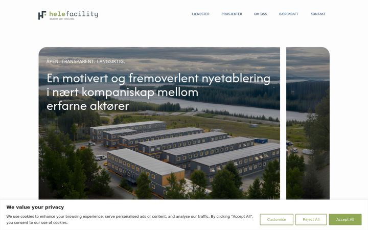 Screenshot of helefacility.no