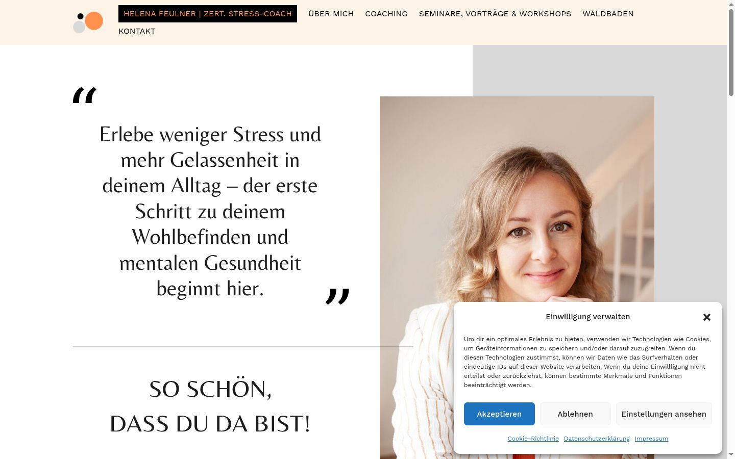 Screenshot tal-banner tal-kunsens muri qabel kwalunkwe interazzjoni