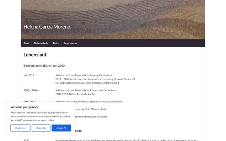 Screenshot of helena-garcia.de