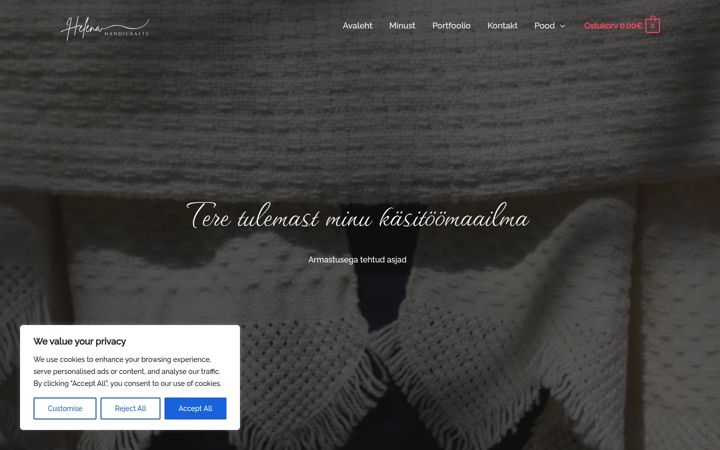 Screenshot of helenahandicrafts.ee