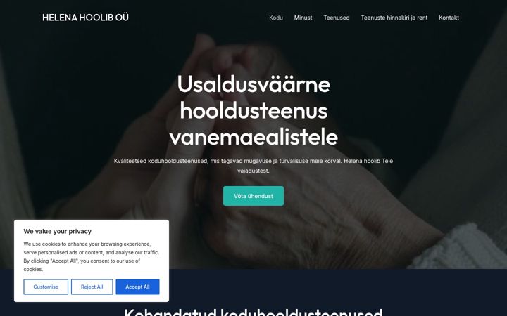 Screenshot of helenahoolib.ee