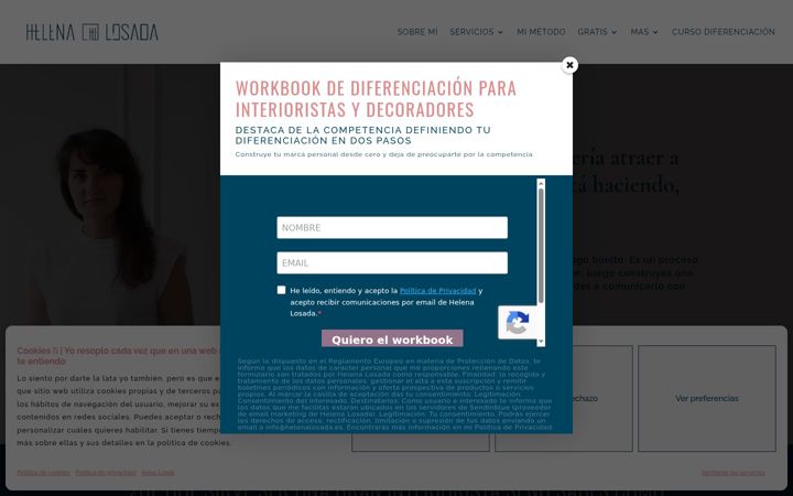 Posnetek zaslona helenalosada.es