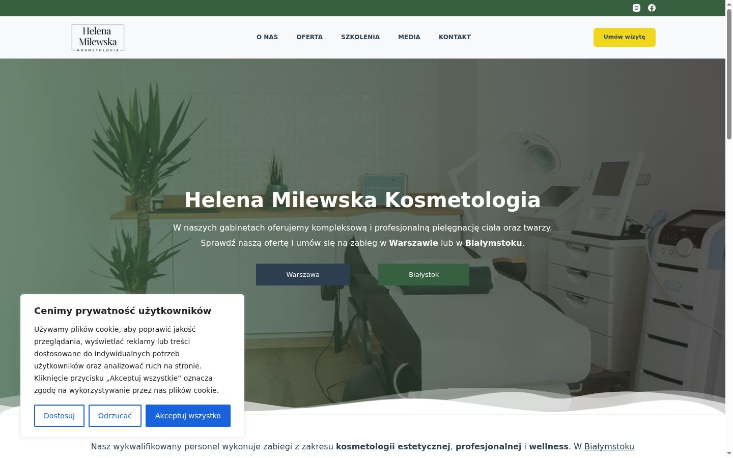 Kuvakaappaus suostumusbannerista, joka näytettiin ennen mitään vuorovaikutusta