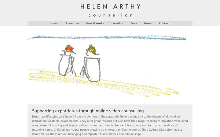 Screenshot of helenarthy.com