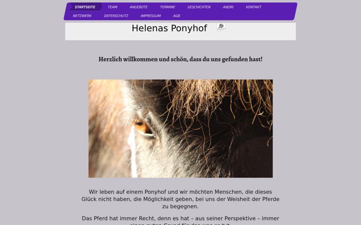 Screenshot of helenas-ponyhof.de
