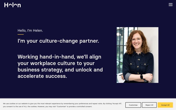 Screenshot of helenboardman.com