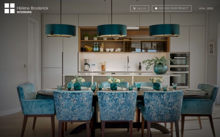 Snímek obrazovky helenebroderickinteriors.com
