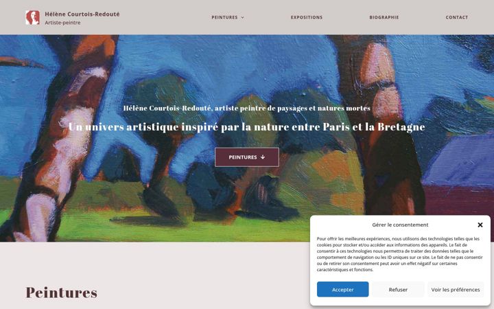 Screenshot of helenecourtois.com