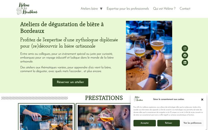 Screenshot of heleneetleshoublons.fr