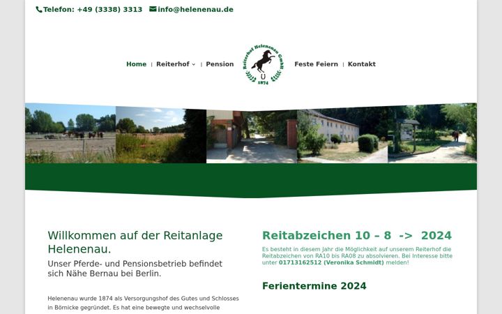 Screenshot of helenenau.de