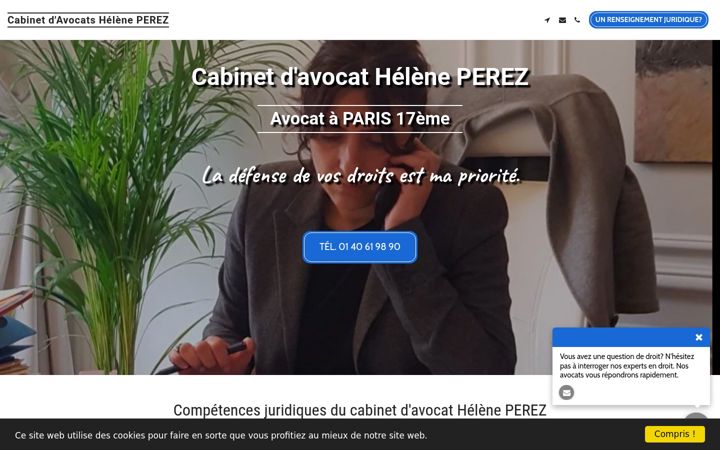 Screenshot of heleneperez-avocats.com