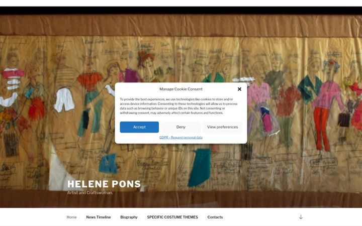 Screenshot of helenepons.com