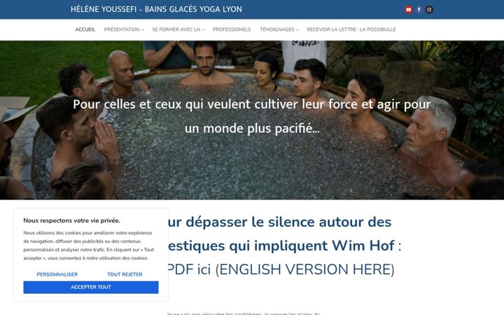 Screenshot of heleneyoussefi.fr