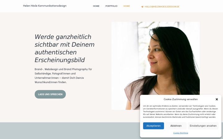 Screenshot ta' helenhoesledesign.de