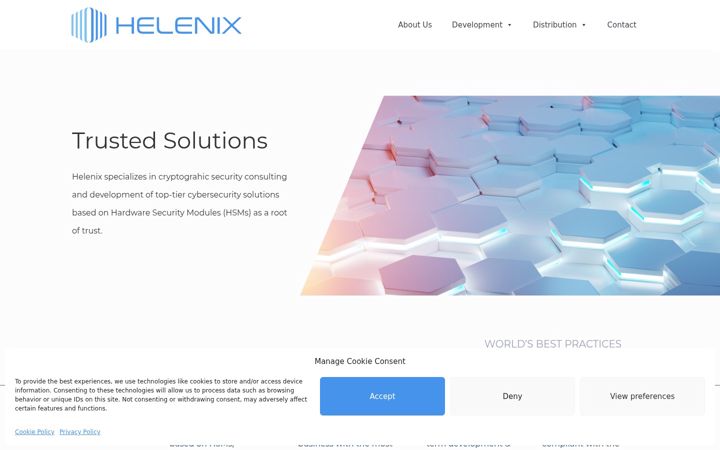 Screenshot of helenix.com
