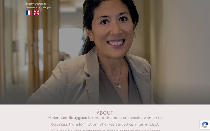 Screenshot of helenleebouygues.com