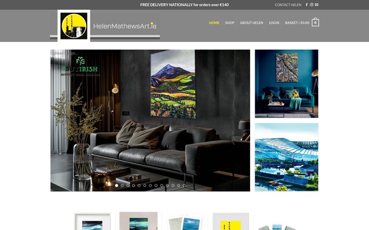 Screenshot of helenmathewsart.ie