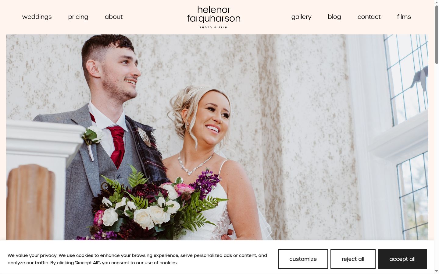 Screenshot van de toestemmingsbanner zoals getoond vóór enige interactie
